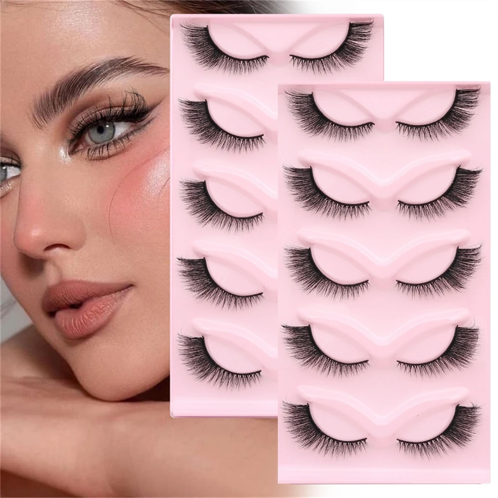 5 пар/лоток контур лисьего глаза мягкая посадка для глаз длинные мягкие