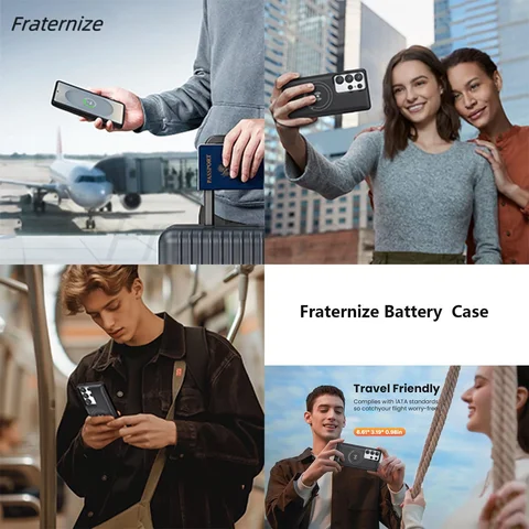 Чехол для Samsung Galaxy S22 S23 S24 S25 Ultra S25 Plus с магнитным беспроводным зарядным устройством для Magsafe, чехол для зарядки Power Bank