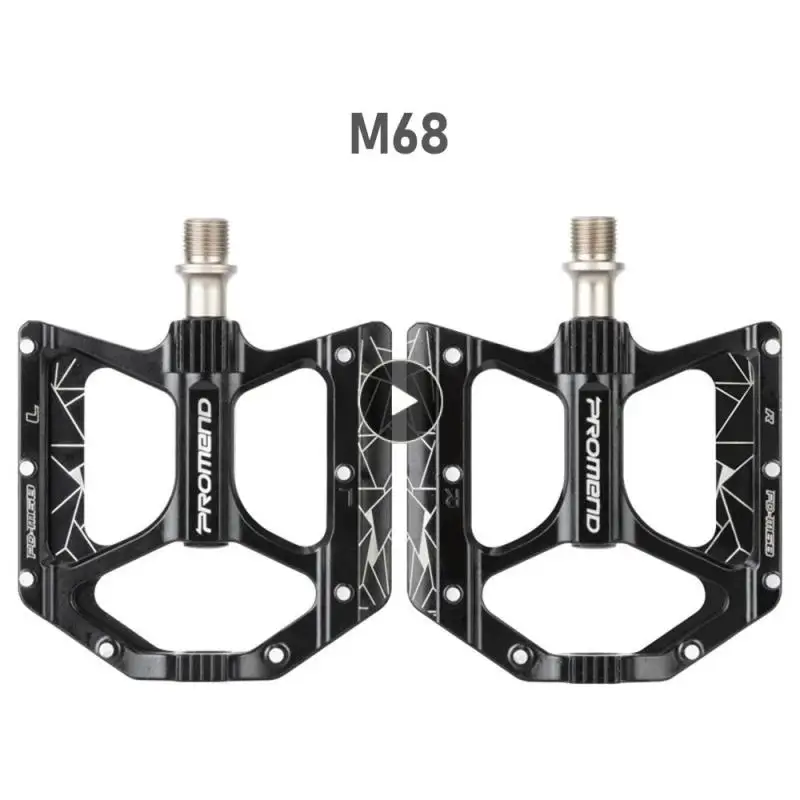 

Mountain Bike Pedals With Lights Platform Bicycle Flat Alloy Pedals Non-Slip Alloy Flat Pedals Aluminum Alloy Bike Accessories