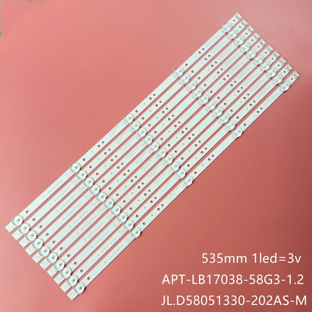 Светодиодный Подсветка ленты 5 лампы для Skyworth 58 &quotТВ 58G2A 58G3 58K5D JL.D58051330-202AS-M V580DJ4-MD1