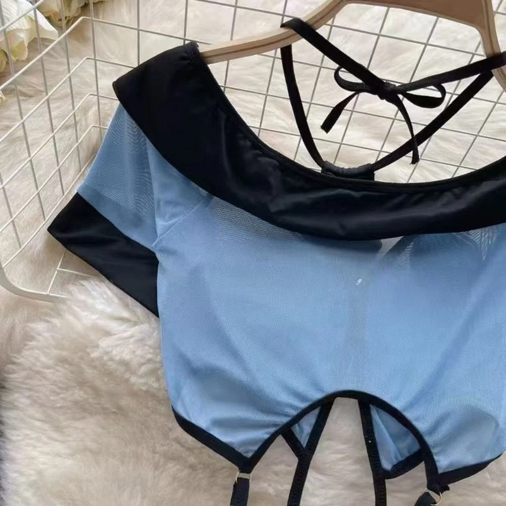 Прозрачный женский комплект одежды