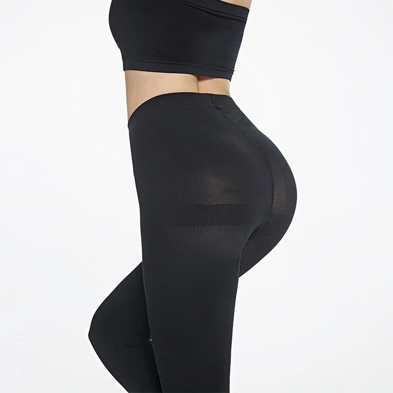 Women's 600D High Waist Thermal Tights Leg Pressure Velvet Pantyhose for Spring and Autumn