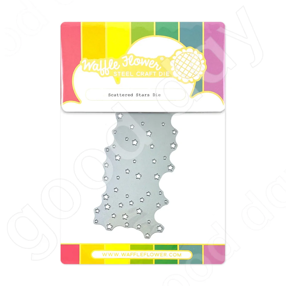 

New 2022 Scattered Stars Metal Cutting Dies Scrapbook Diary Decoration Stencil Embossing Template DIY Greeting Card Handmade