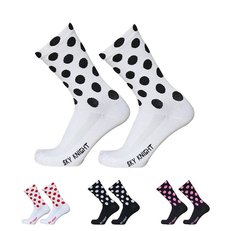 

Skyknight Professional Breathable Unisex Cycling Socks With Colored Stripes For Running