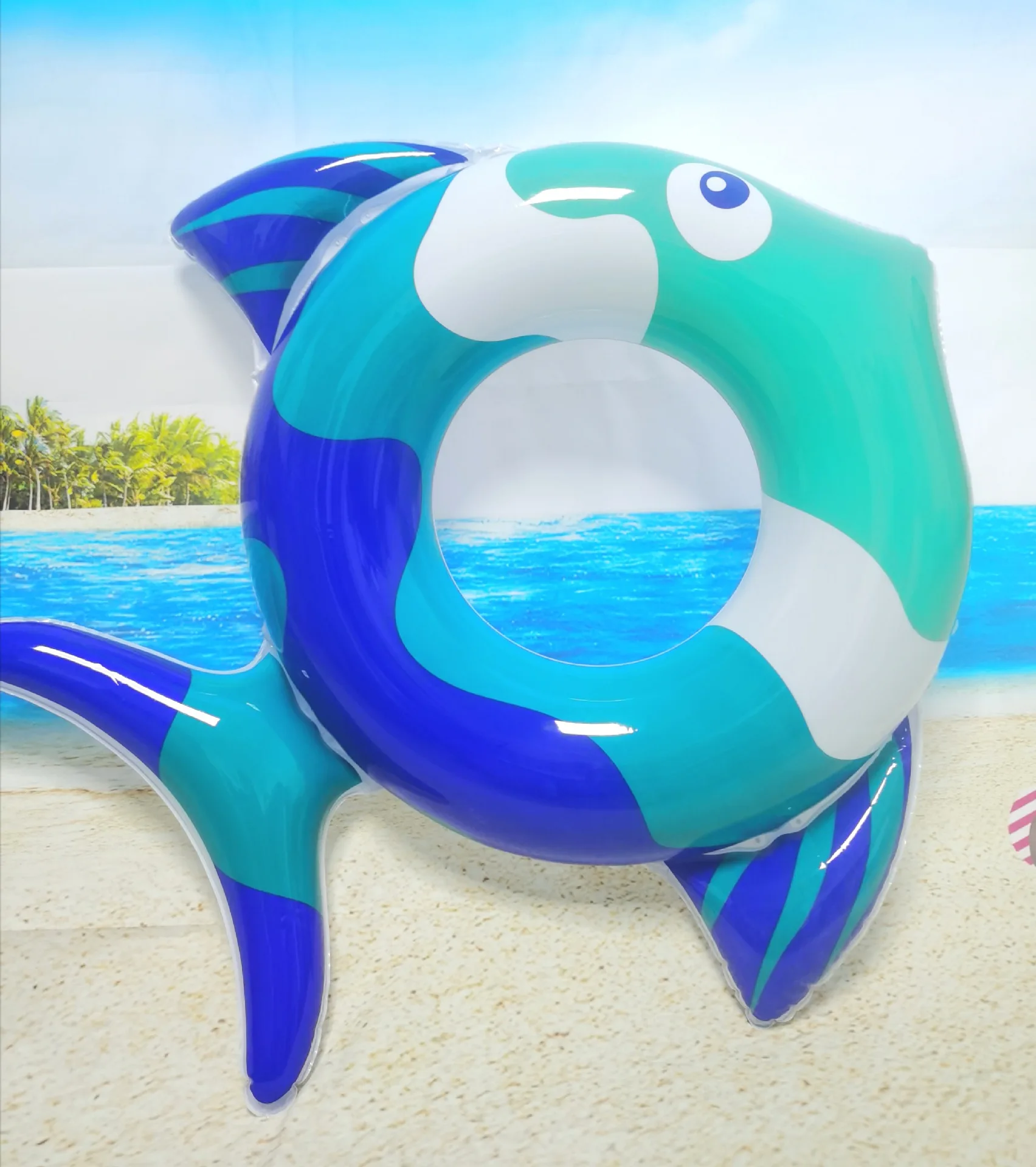 

Spot Inflatable Cute Deep-Sea Fish Swimming Ring Children'S Water Toy Shape Armpit Ring