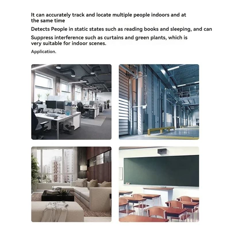 LD6001A 60 ГГц Модуль радарного датчика Mmwave + плата последовательного порта CH340 4T 4R