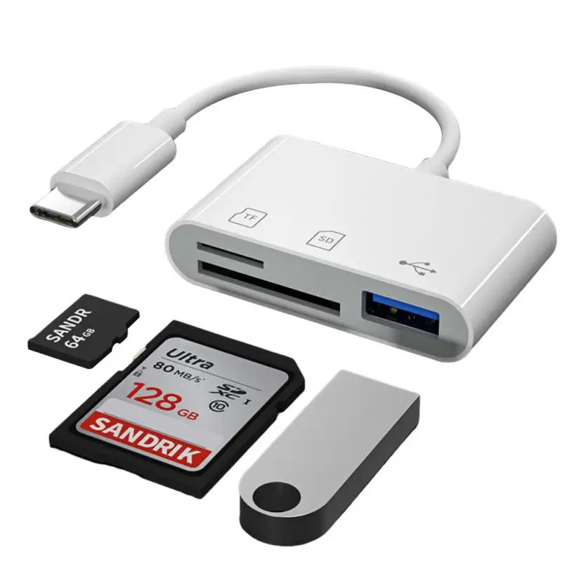 Адаптер Elough Type C TF CF SD устройство для чтения карт памяти USB адаптер Macbook OTG записи