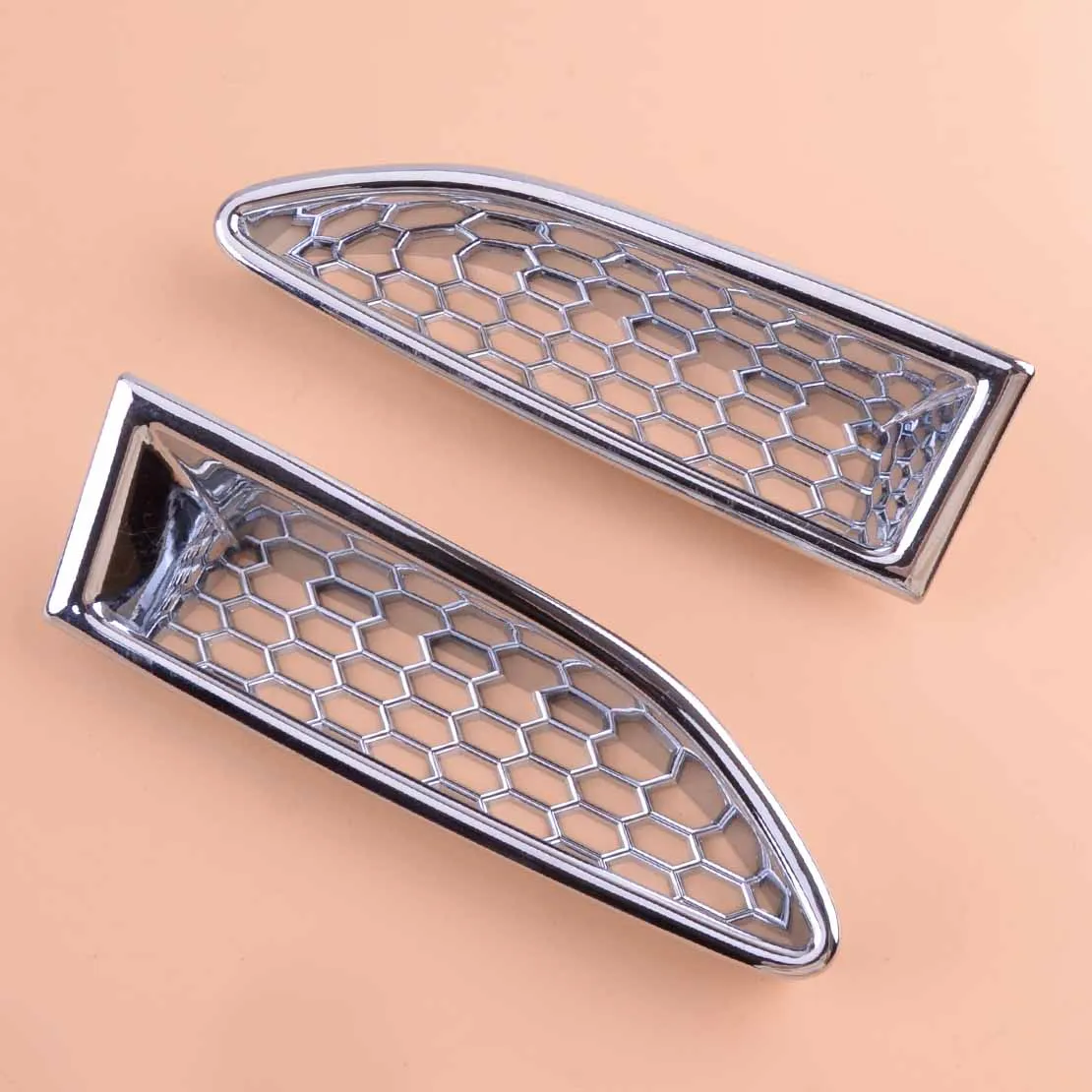 

1 Pair Car Silver ABS Front Headlight Lamp Lower Air Inlet Cover Trim Decoration Fit For Nissan Rogue 2021 2022