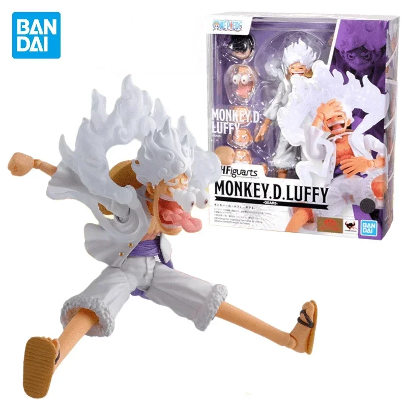 В наличии Bandai Original S.H.Figuarts ONE PIECE Monkey D. Luffy Gear 5 аниме-фигурки модель коллекция