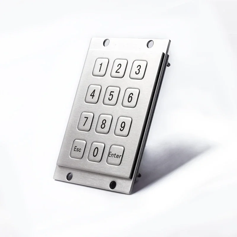 LIN плоские клавиши промышленные 12-клавишные цифровые металлические клавиатуры