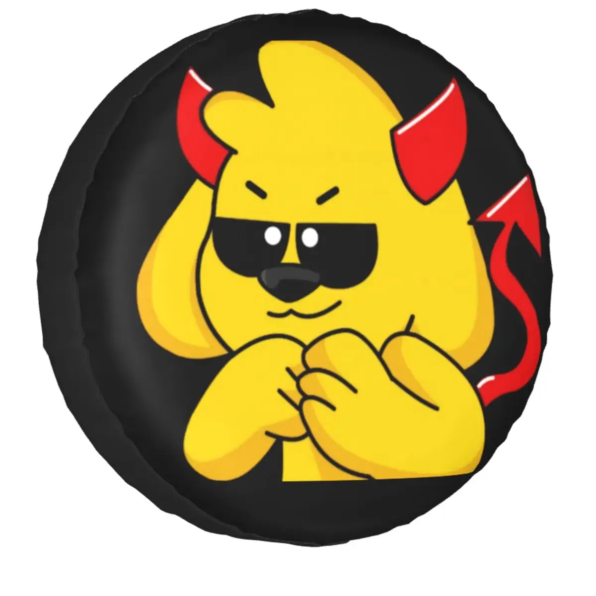 

Mikecrack аниме мультфильм запасное колесо чехол универсальный для Jeep Hummer SUV Забавный мем защита шин 14-17 дюймов