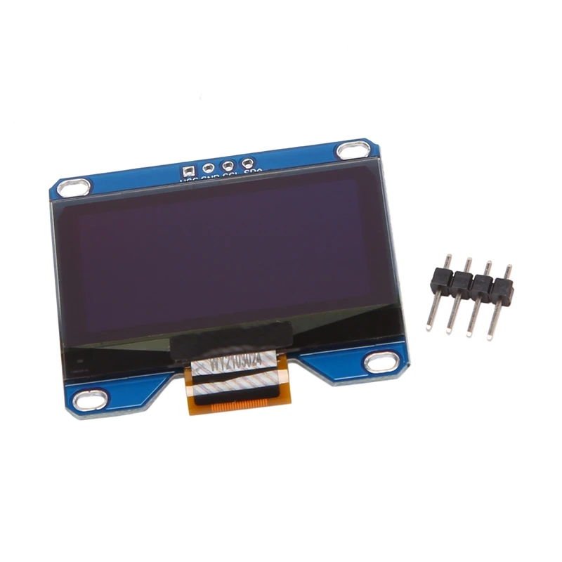 Модуль OLED-дисплея SSD1309, 1,54 дюйма, 4 контакта, синий экран, совместимый с интерфейсом SSD1306 I2C 128X64