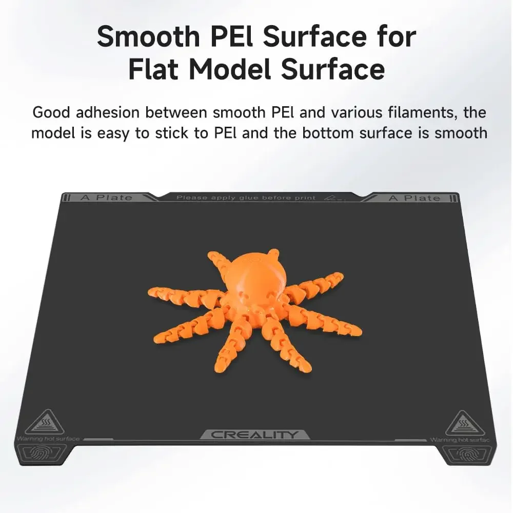 Creality K1 Max Build Plate PEI Bed Kit Гладкая съемная магнитная гибкая пружинная поверхность