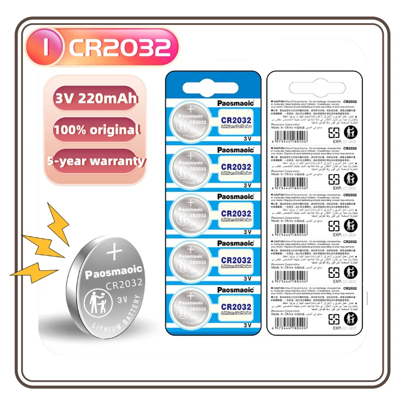 

5/10/30pcs ECR2032 DL2032 3V Lithium Battery For Watch Toy Calculator Car Key Remote Control Button Coin Cells watch batteries