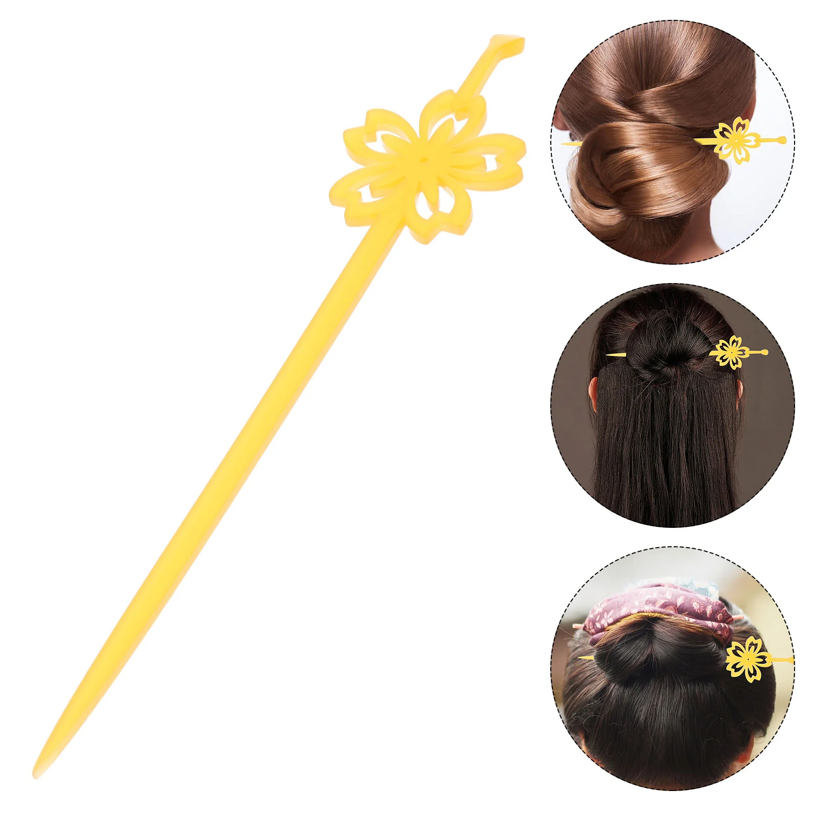 

Antique Hair Stick Floral Design Chinese-style Hairpin Floral Vintage Hair Fork