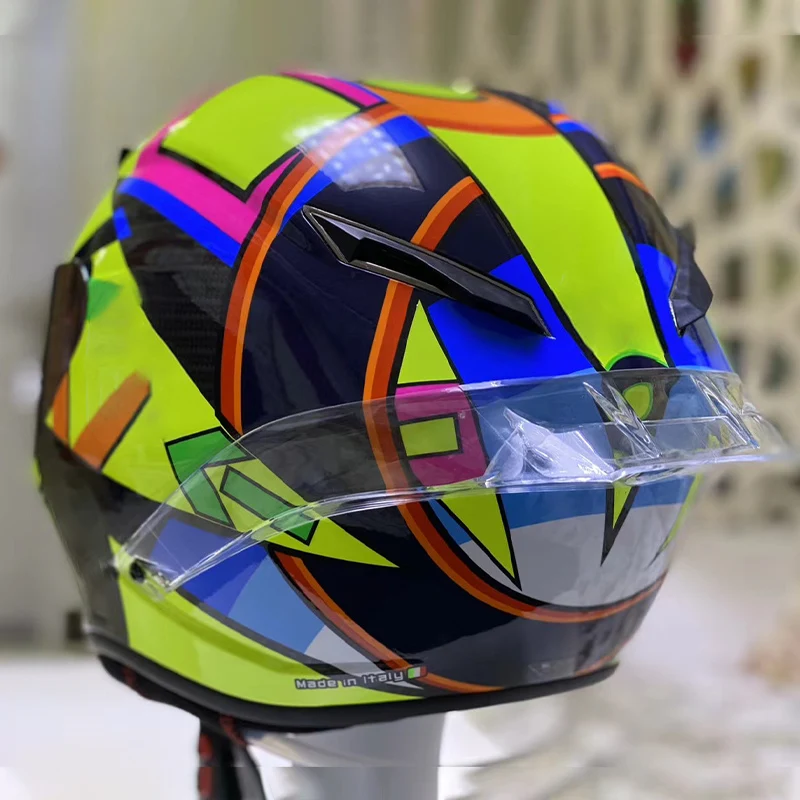 

Мотоциклетный шлем на все лицо, гоночный шлем из стекловолокна с большим спойлером