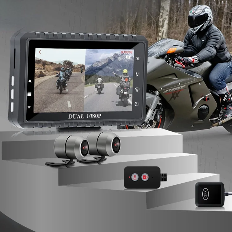 

1080P 3 Inch IPS SONY Chip Motorcycle Dash Cam WiFi Waterproof Camera Recorder Motorcycle DVR GPS Driving Recorder