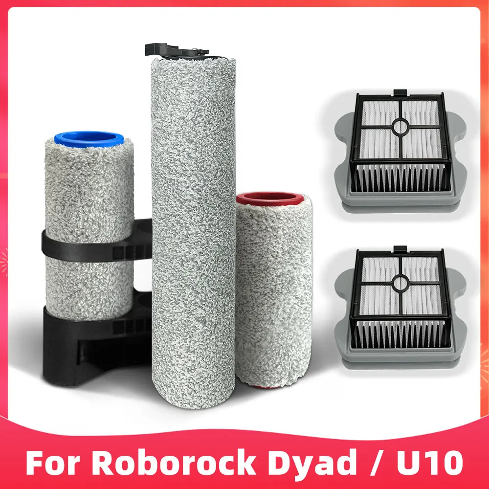 Detachable Main Brush Replacement for Xiaomi Roborock DYAD U10 WD1S1A Wireless Wet and Dry Smart Vacuum Cleaner Spare Parts