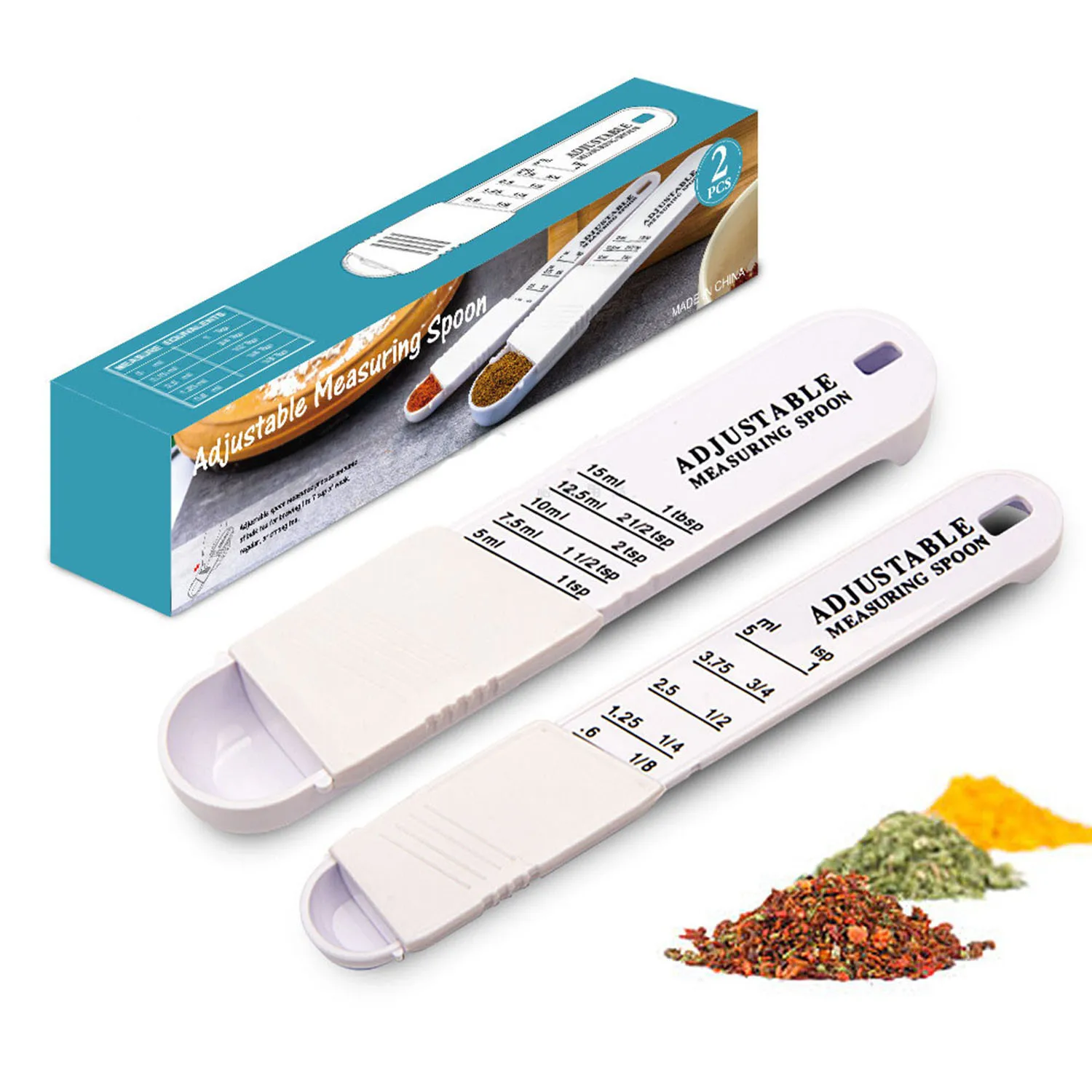

2Pcs/Set Measuring Tools Kitchen Measuring Spoons Metering Cup Cake Baking Flour Measuring Cups Kitchen Measuring Accessories