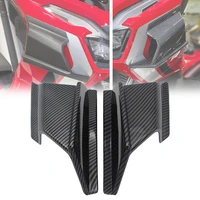 motorcycle winglet aerodynamic side wind fin spoiler abs front fairing protector wing cover for honda adv150 adv 150 2019 2020