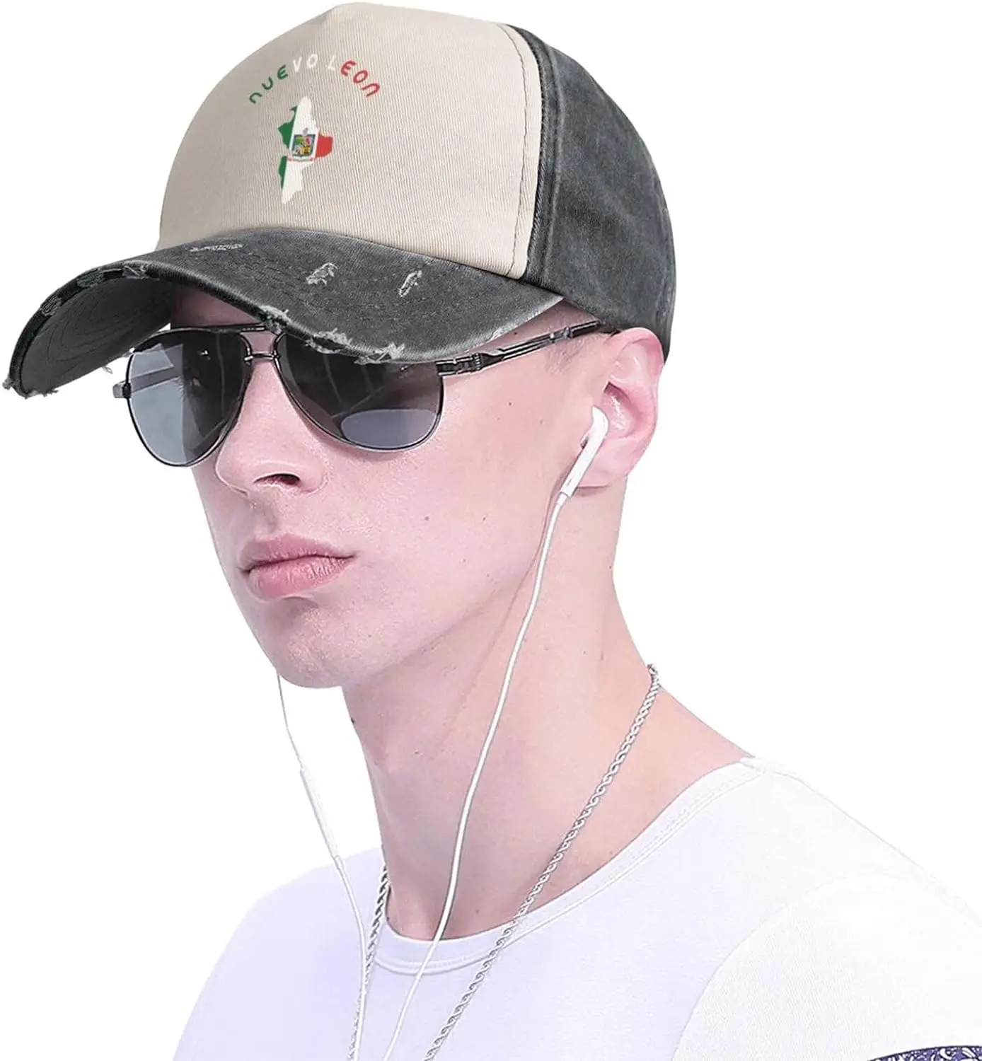 Nuevo Leon флаги штата Мексики карта унисекс винтажная потертая бейсболка в стиле