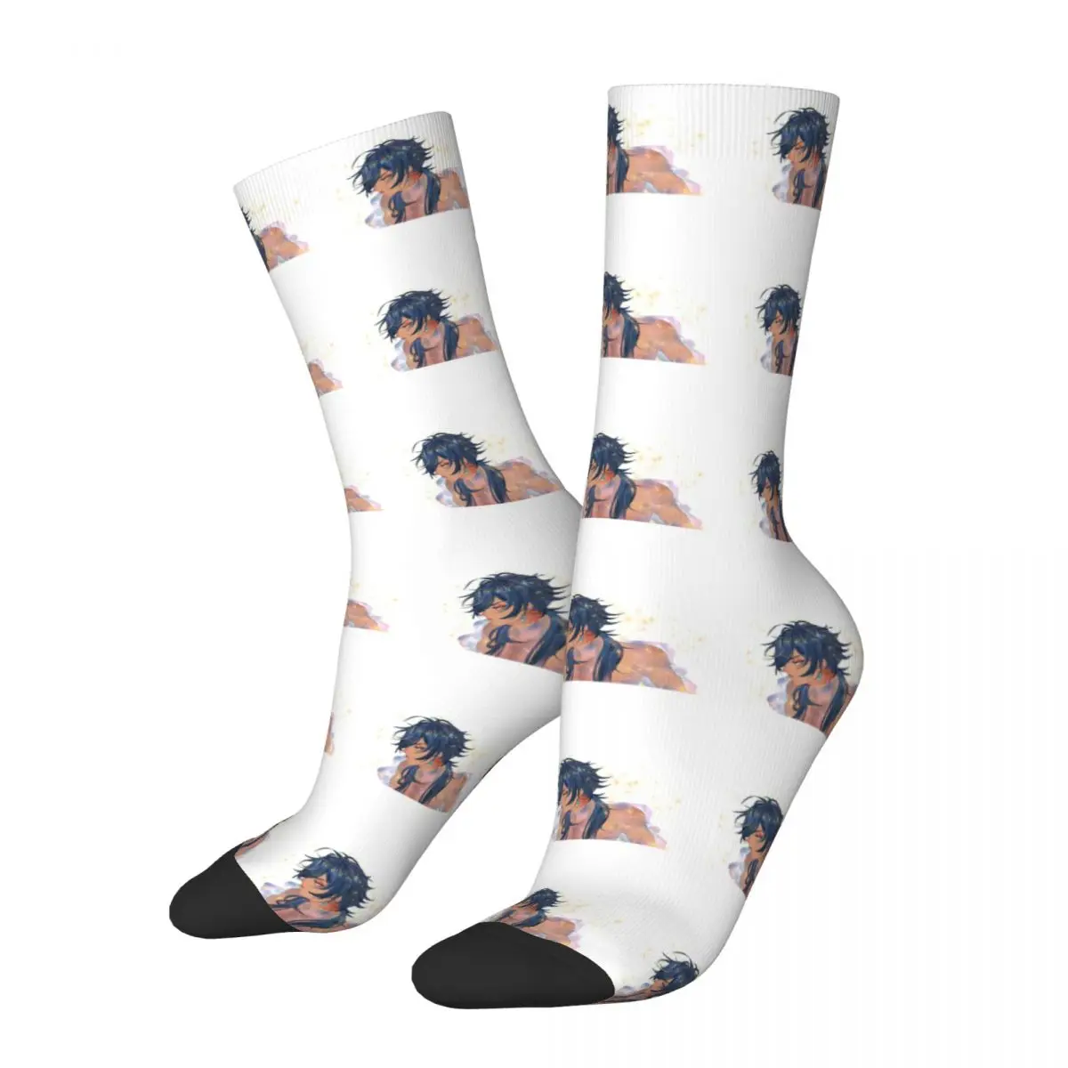 Kaeya Alberich Genshin Impact Adventure Game Socks Male Mens Women Autumn Stockings Polyester