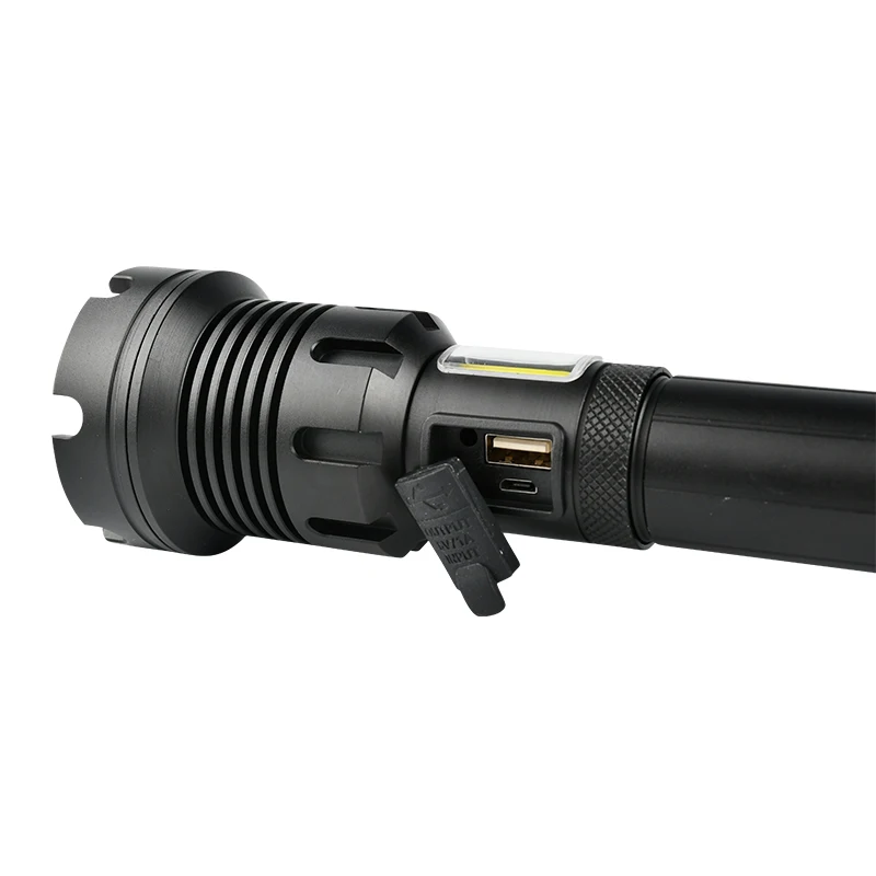 

P90 LED flaShlight Aluminum Alloy Waterproof Led Torch Use 18650 26650 For Outdoor XHP90 COB 7 Modes Powerful Flashlight