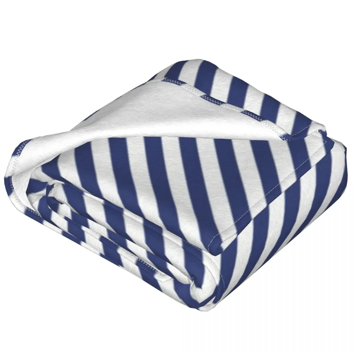 Винтажное морское одеяло с синими поперечными полосками для фотосессии мягкое