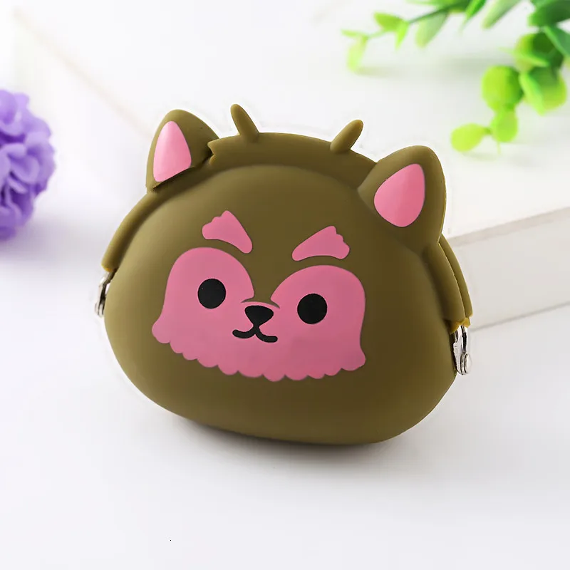 

New Coin Purse Mini Silicone Animal Small Coin Purse Lady Key Bag Purse Children Gift Prize Package Bluetooth Earphone Bags
