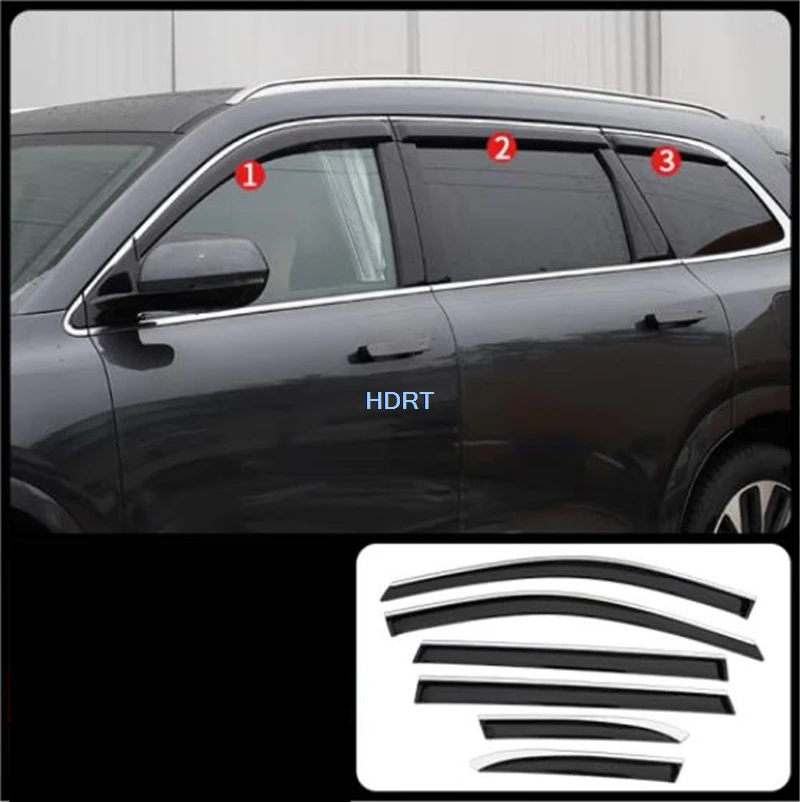 

Автомобильный Стайлинг, оконный козырек, защита от солнца, дождя, защита от погоды, крышка, аксессуары, внешняя наклейка для Aito M7 нести M7 2022 +