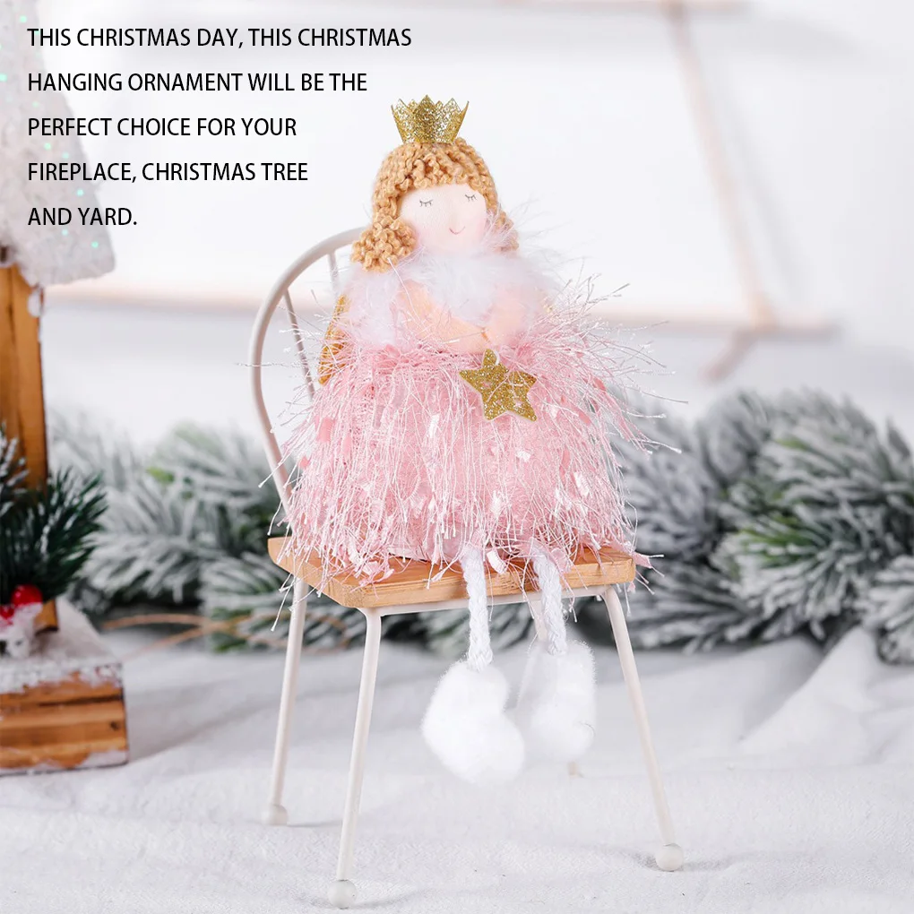 

Christmas Pendant Hanging Doll Children Toy Decorative Christmas Tree Ornament for Home Hotel Cute Girl Christmas Gift