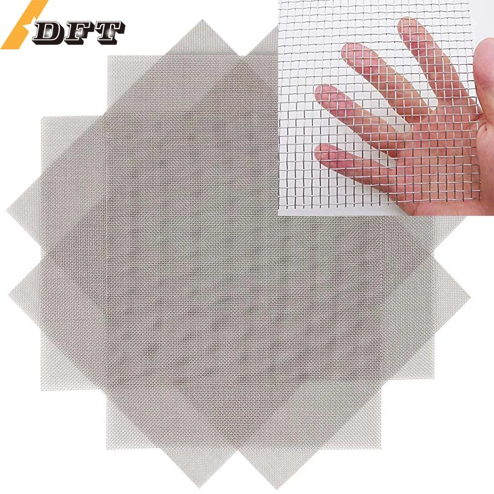 

1pcs Stainless Steel Woven Wire 100-400 Mesh (15x30cm) Metal Mesh Sheet 1mm Hole Great for Air Ventilation