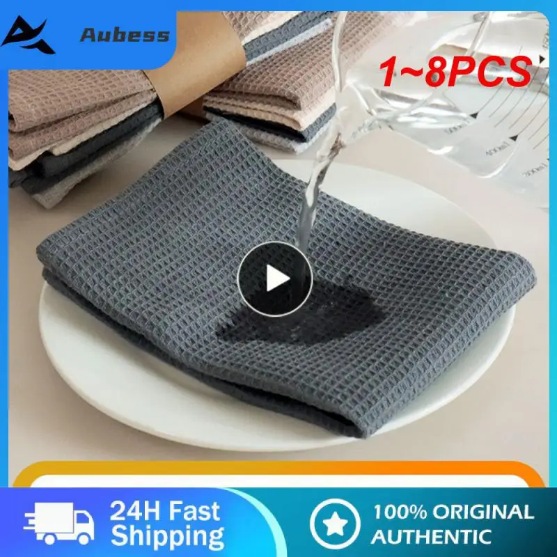 

1-8 шт., полотенце для мытья посуды, из чистого хлопка