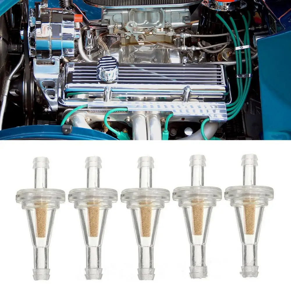 

5Pcs Transparent Car Vehicle Tractor Mower Gasoline Gas Inline Fuel Filter Cup