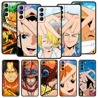 anime one piece luffy than heart phone case for samsung galaxy s22 s20 fe s10 plus s21 ultra 5g s10e s9 s8 note 10 lite 20 cover