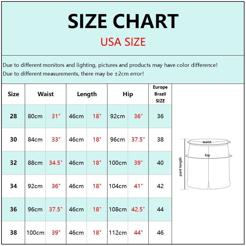 Шорты мужские быстросохнущие водонепроницаемые для серфинга размер США длина 46