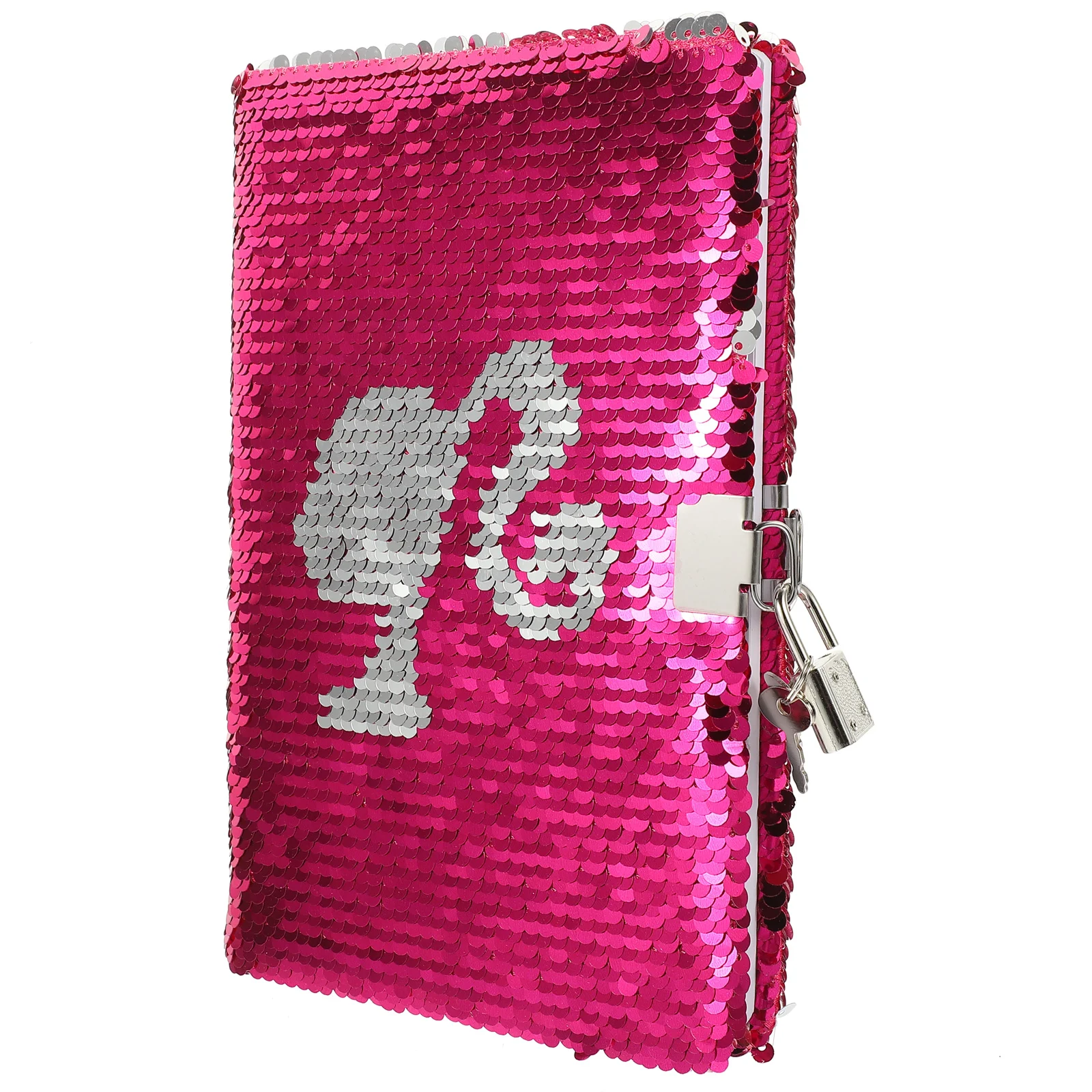 Sequin Notebook Adorable Girl Notepad Diary Lock Key Girls Lockable Notebooks Lovely Scrapbook images - 6