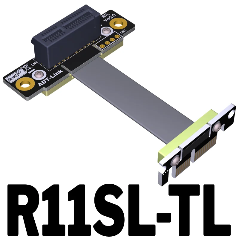 Pcie 1x до 1x90 градусов двойная прямоугольная удлинительная линия Высокоскоростная