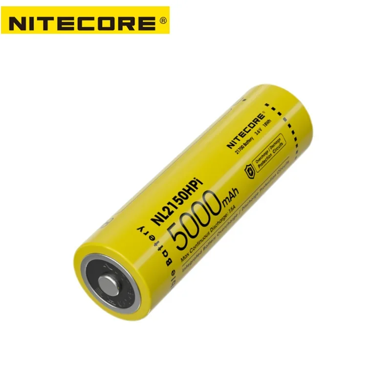 

Аккумулятор NITECORE NL2150HPi 21700, 5000 мАч, 3,6 В, 18 Вт/ч