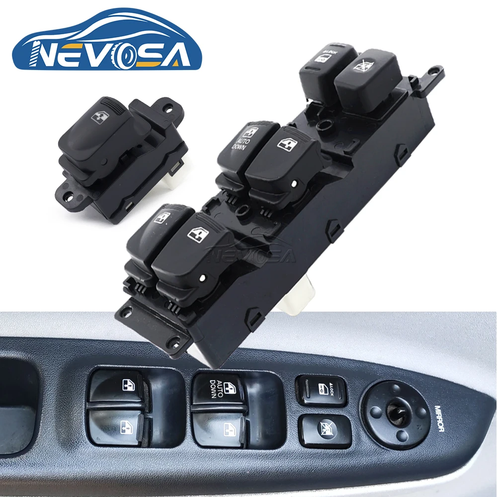 NEVOSA 93570-1E110 93580-1E000 левый передний переключатель стеклоподъемника задняя кнопка