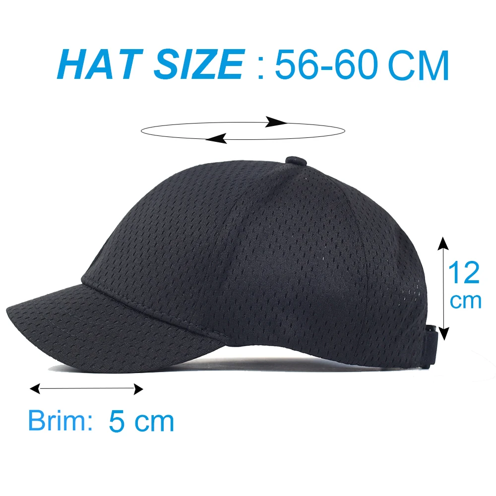 Летняя дышащая короткая эргономичная бейсбольная кепка для мужчин и женщин