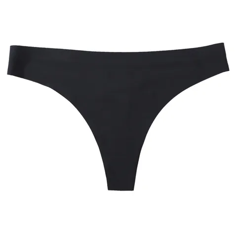 3 Pcs/Pack Ice Silk Women's Seamless Underwear Solid Low Rise Sexy Thong Ladies Sports Intimate G-string Panty S-XL