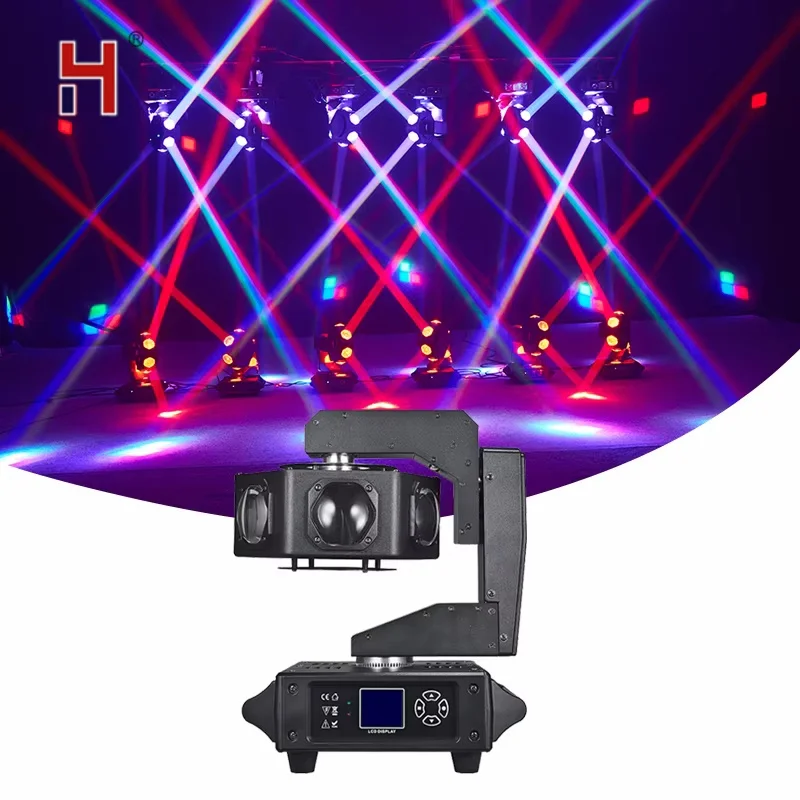 HongYi светодиодный сценный освещение 6x40W супер луч RGBW 4-в-1 движущаяся голова света