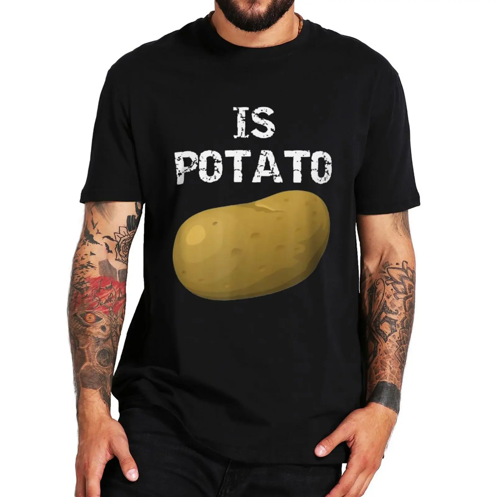 

Is Potato Funny Meme T Shirt The Late Show With Stephen Colbert Classic Tshirt 2022 TV Show Essential Men Women T-Shirt