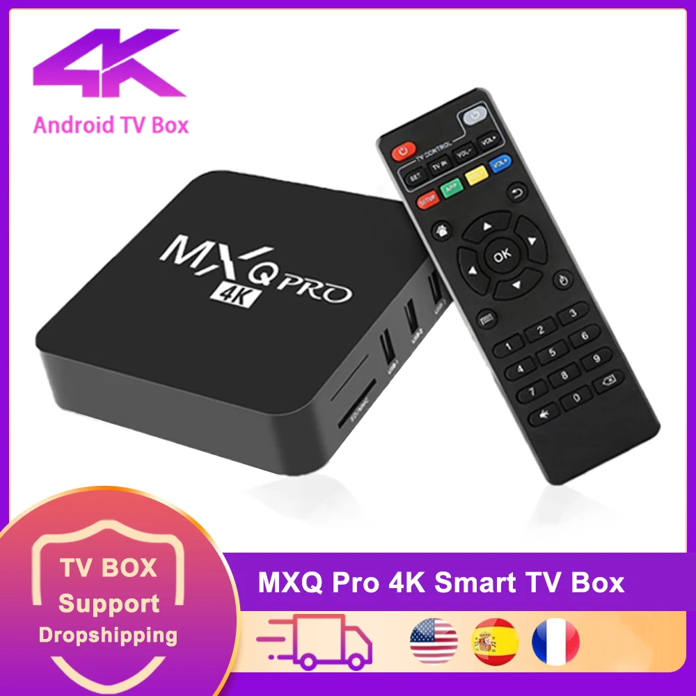 ТВ-приставка MXQ PRO S905L на Android 4K 8 + 128 ГБ 2 4 ГГц Wi-Fi |