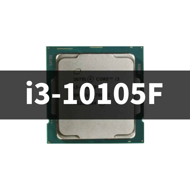 

Core i3-10105F i3 10105F 3,7 ГГц четырехъядерный восьмипоточный ЦПУ процессор L3 = 6M 65 Вт LGA1200
