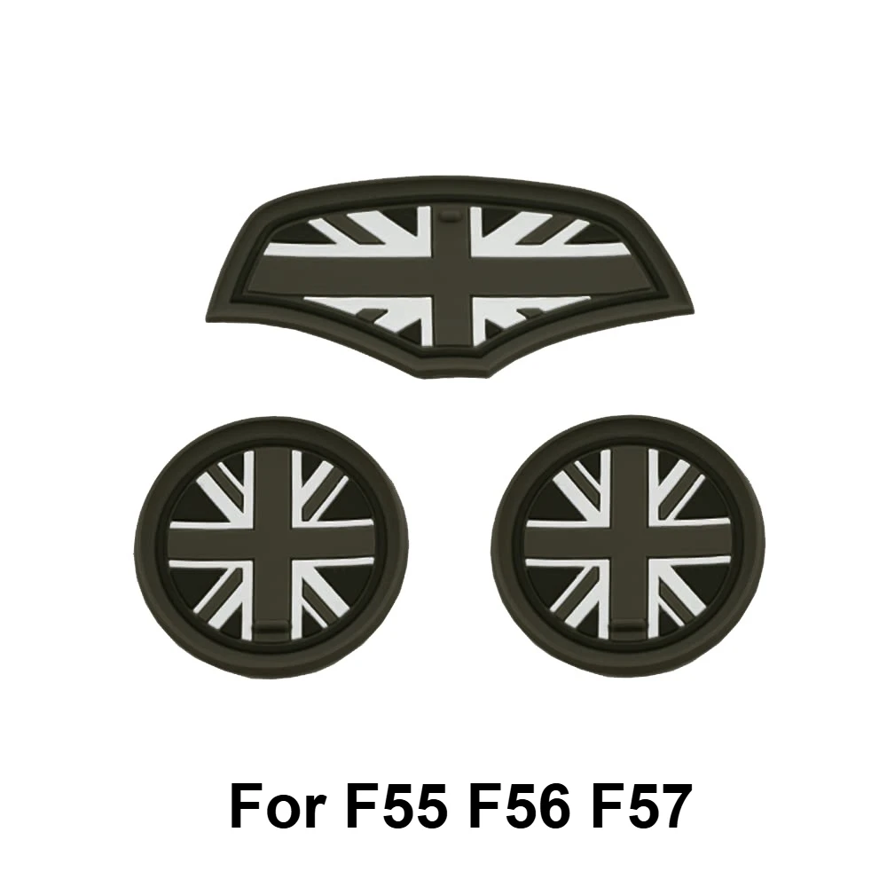 3 шт./компл. автомобильный коврик для чашки с водой, силиконовый нескользящий коврик для Mini Cooper F54 F55 F56 F57 F60, интерьер для мини-автомобилей, аксессуары