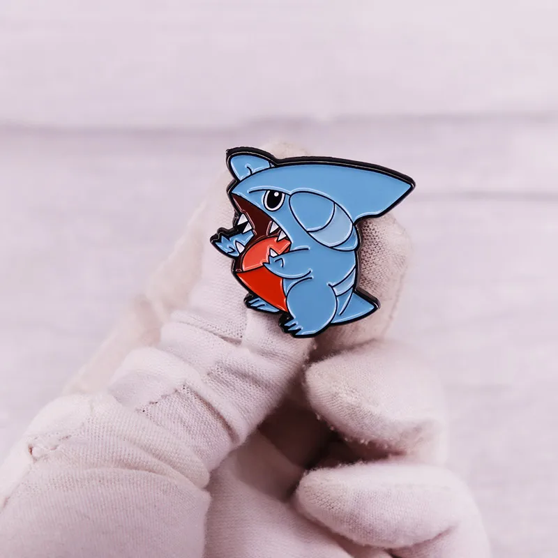 Симпатичная голубая акула разборная как детская искусственная аниме рюкзак