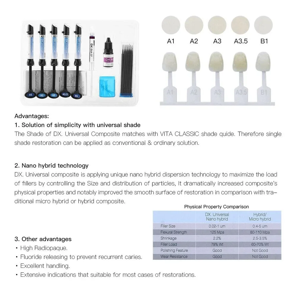 Dentex Стоматологический световой клей универсальная композитная смола/клей набор