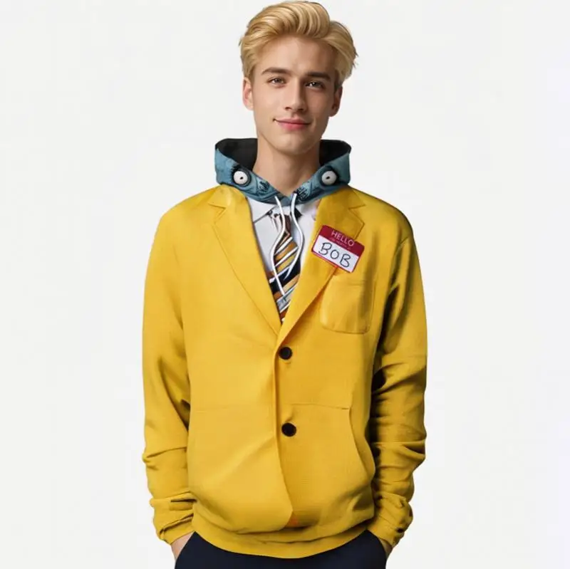 Костюм усадки для косплея Боб мужчин и женщин толстовка с капюшоном 3D принтом